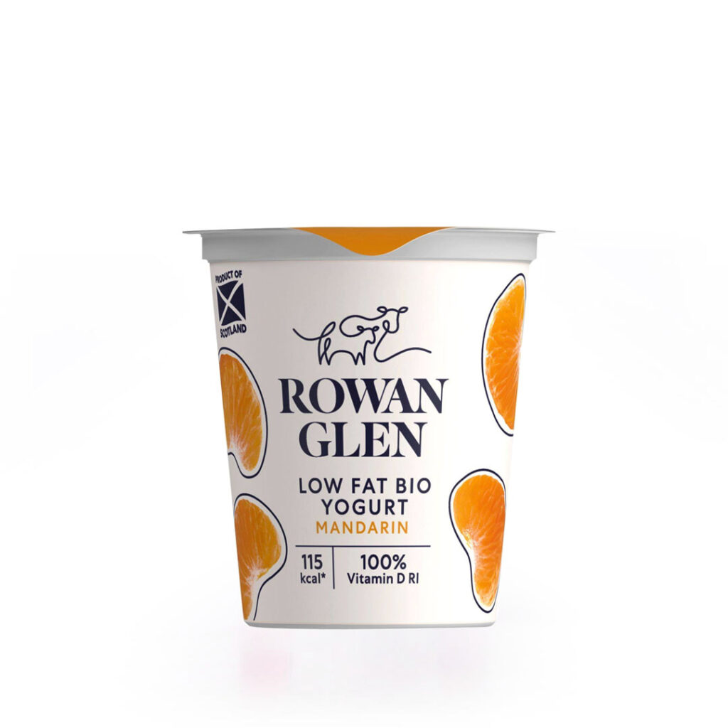 Rowan Glen Low Fat Bio Mandarin Yogurt Pot (125g)