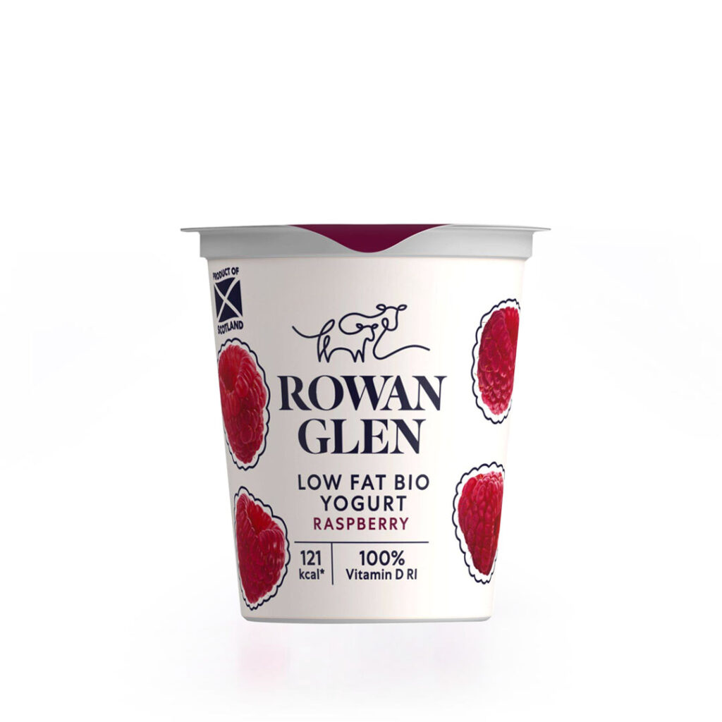 Rowan Glen Low Fat Bio Raspberry Yogurt Pot (125g)