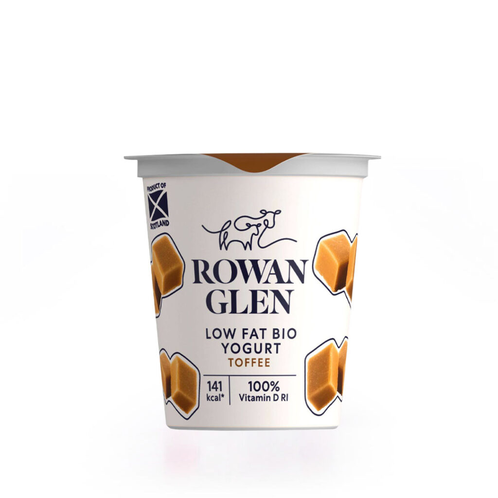 Rowan Glen Low Fat Bio Toffee Yogurt Pot (125g)