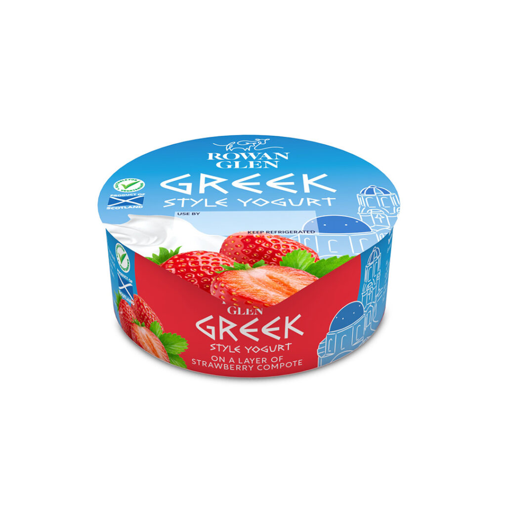 Rowan Glen Bio Greek Style Strawberry Yogurt Pot (150g)